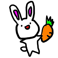 頻出！うさぎのあいさつスタンプ