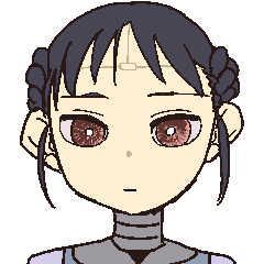 無表情なミーナちゃんスタンプ