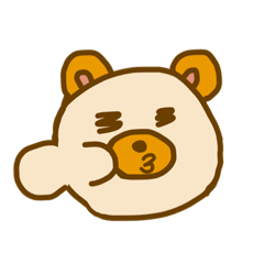 顔で伝えるクマの気持ち