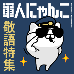 軍人にゃんこ18（デカ文字敬語）空軍仕様