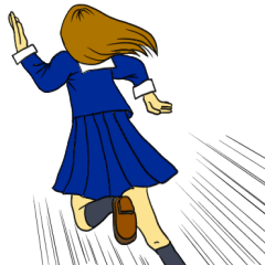 女子高生は背中で語る