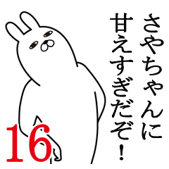 さやちゃんが使う名前スタンプ16