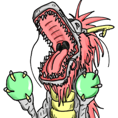 守護龍「くろべぇ」スタンプ