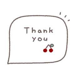 大人女子♡シンプル吹き出し #1