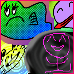 超シンプルネガティブレトロポップスタイル