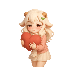 ひつじちゃんの無言スタンプ