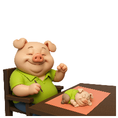 MORNING PIG7 AI 3D LIFE