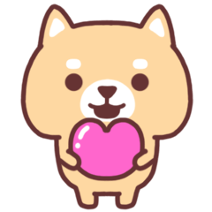 柴犬さんの文字無しスタンプ