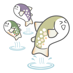 イワナくんとその仲間たち。