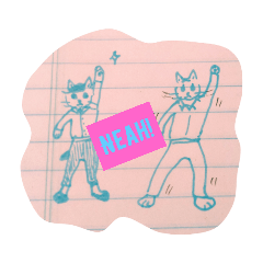 ねこイラストスタンプ