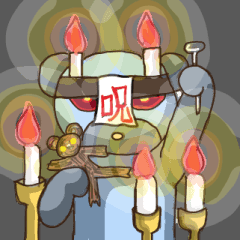 癖のある青いクマ