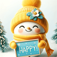 かわいい雪だるまの表情集