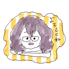 相澤先生の手描きスタンプ