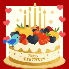 背景が動く♪素敵な誕生日お祝いメッセージ