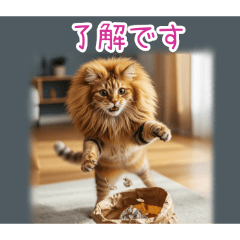 [了解です専用]ライオン猫