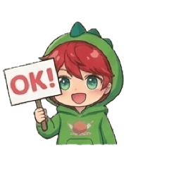 日常的に使える赤髪のスタンプ【全40種】