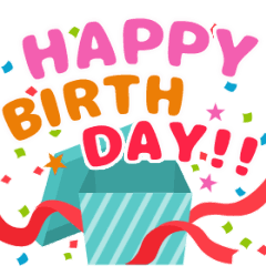 動く！お祝い＆誕生日おめでとう☆