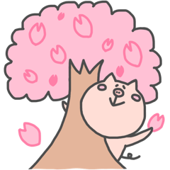 春がきた♡キムさん家のブタさん