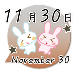 11月30日記念日うさぎ