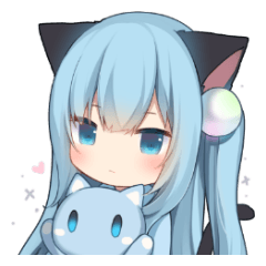 つり目獣耳スタンプ2