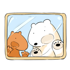 シロクマ＆カピバラ