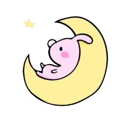 小さなぬいぐるみうさぎスタンプ