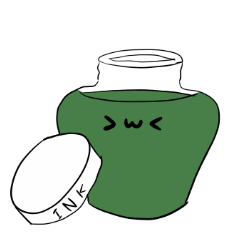 インク瓶スタンプ