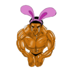 うさ耳ゴリマッチョ悟りおじさん