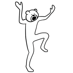 けたたましく動くクマ2