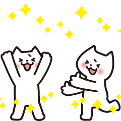 使える！動くネコスタンプ！