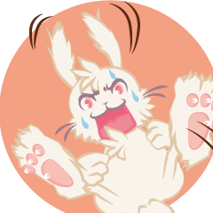 宇佐兎三：フランス語スタンプ