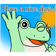 おつゆちゃん【カエル・あいさつ②】