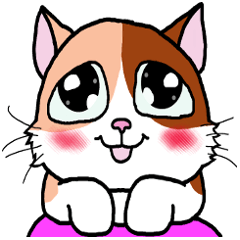 ぶち猫スタンプ その1