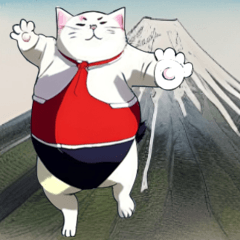 かわいいデブ猫のスタンプ　その１