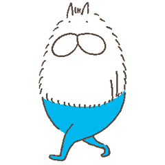 ねこタイツのゆるく長い毛