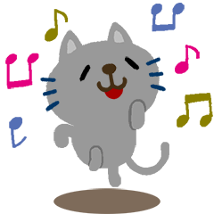 絵本みたいな＊動く＊ねこねこシンプル
