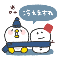 とりさん◎冬あいさつスタンプ #2