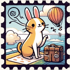 切手風のスタンプ