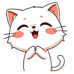 小さな白猫のサラ