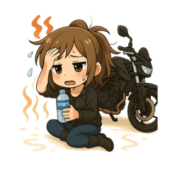 バイクあるあるスタンプ☆夏