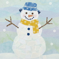 季節のちぎり絵便り【冬のぬくもり編】