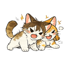 Relaxing Cat with love