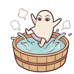 メジェドの入浴【お風呂・日常】