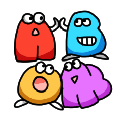 イラスト血液型all