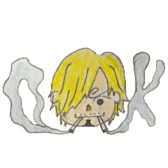 ONE PIECE 手作り感満載スタンプ