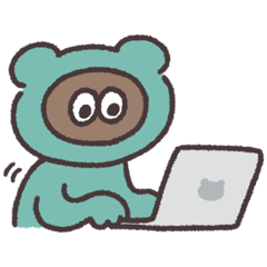 たぬきゅん お仕事のスタンプ