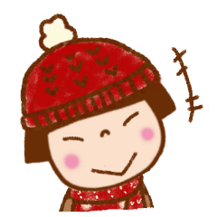 冬のことちゃん　BIGスタンプ