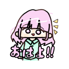 女の子のスタンプ!!