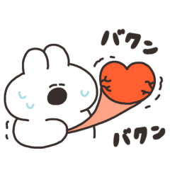 動揺するうさちゃん　その２