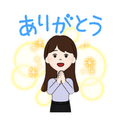 ひぃの普通女子スタンプ